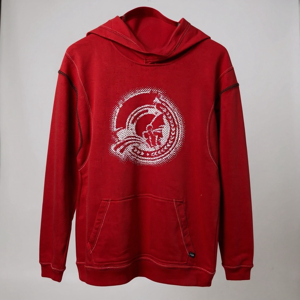 Mighty Mac Ottawa Senators NHL Red White Graphic Hoodie XL